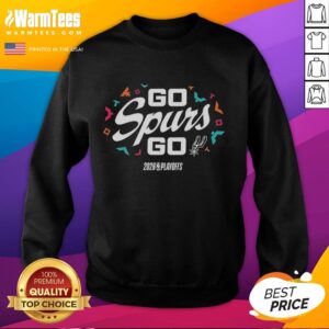 Good San Antonio Go Spurs Go 2026 NBA Playoffs sweatshirt featuring team colors and logo, perfect for fans.