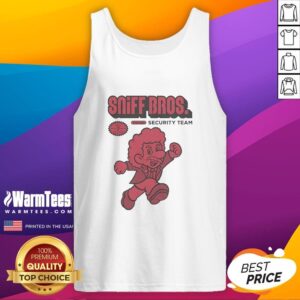 Alt Text: Good Sniff Brothers Security Team tank top featuring bold graphics and a comfortable fit, perfect for dog lovers.