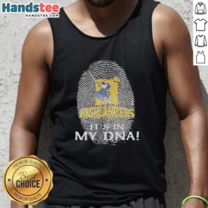 Premium Highlanders Super Rugby tank top featuring 'It's In My DNA' design, perfect for fans and casual wear.