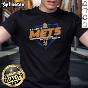 Original St. Lucie Mets fan T-shirt featuring New York Mets logo, perfect for Milb baseball enthusiasts.