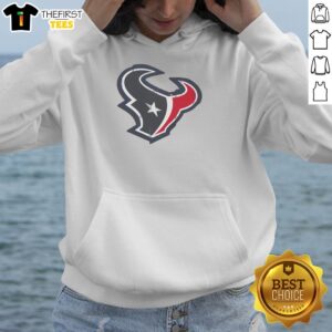 Alt Text: Nice Houston Texans Rivet Logo Hoodie featuring a stylish design for fans of the NFL team, perfect for game day.