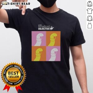 Nice The Broadcast Objective T-Shirt featuring bold graphics and a casual fit, perfect for stylish everyday wear.
