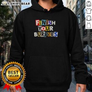 Awesome Finish Your Burpees Hoodie - stylish athletic wear for fitness enthusiasts, perfect for workouts and casual wear.