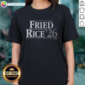 Good Max Fried Ben Rice 26 Ladies Tee featuring a stylish design and comfortable fit for fans of the Atlanta Braves.