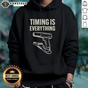Funny hoodie featuring 'Awesome Timing is Everything' design, perfect for casual wear and humor-loving fans.