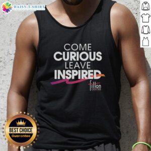 Awesome Come Curious Leave Inspired Fitton Center Tank Top in vibrant colors, perfect for casual summer outfits.