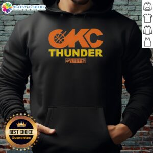 Good Oklahoma City Thunder Basketball NBA Playoffs 2024 hoodie featuring team colors and logo, perfect for fans.