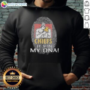 Pretty Gallagher Chiefs Football 2026 hoodie featuring 'It's In My DNA Finger Print' design, perfect for fans.