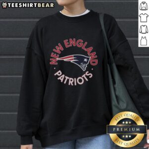 Premium New England Patriots Circle Sweatshirt in navy blue, featuring team logo and comfortable, stylish design.