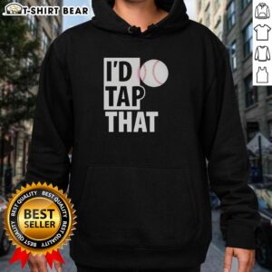 Top ID Tap That Baseball Graphic Hoodie featuring a bold baseball design, perfect for sports enthusiasts and casual wear.