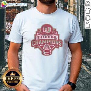 Nice Denver Pioneers NCAA Hockey Champions 2026 T-Shirt featuring team colors and logo, perfect for fans celebrating victory.