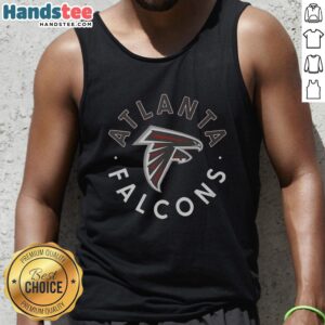 Premium Atlanta Falcons Circle Tank Top featuring team logo, perfect for game day or casual wear.