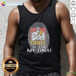 Pretty Gallagher Chiefs Football 2026 tank top featuring 'It's In My DNA Finger Print' design, perfect for fans.