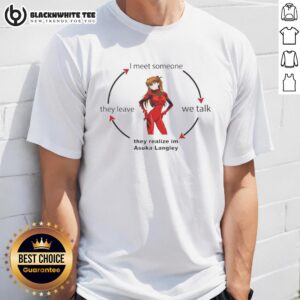 Good Asuka Langley Soryu Realize IM Red Girl Neon Genesis Evangelion Anime T-Shirt featuring vibrant design and iconic character.