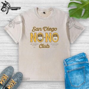 Nice San Diego No No Club washed t-shirt in soft fabric, featuring a trendy design perfect for casual wear.