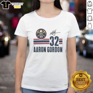 Stylish Ladies Tee featuring Aaron Gordon's signature jersey design for Top Nuggets fans, perfect for game day.