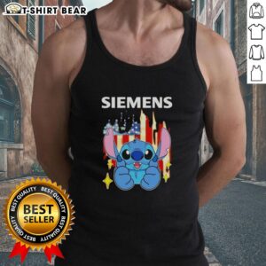 Pretty Stitch Like Siemens USA Flag Tank Top featuring a vibrant American flag design on a stylish tank top.