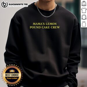 Alt Text: Cozy Good Mamas Lemon Pound Cake Crew Sweatshirt, perfect for casual wear and bakery lovers.