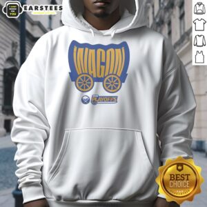 Hot Buffalo Sabres Wagon 2026 Playoffs Hoodie showcasing team colors and logo, perfect for fans cheering on the Sabres.