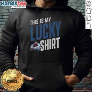 Hot Colorado Avalanche hoodie featuring vibrant team colors, perfect for fans showing off their lucky style.