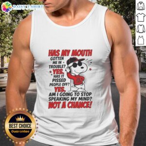 Alt Text: Snoopy in a red hoodie, looking cool with a playful expression, captures the essence of the 'Joe Cool' vibe.