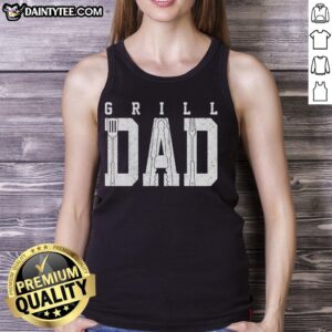 Good Grill Dad Father's Day tank top featuring a fun grill-themed design, perfect for celebrating dad's special day.