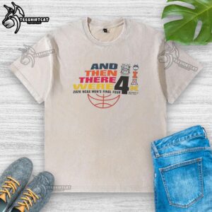 Alt Text: Official 2026 NCAA Men's Final Four washed t-shirt featuring team logos and vibrant colors for basketball fans.