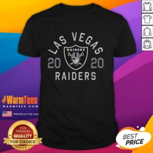Alt Text: Awesome Las Vegas Raiders Heritage Print T-Shirt featuring team logo and vintage design for fans.