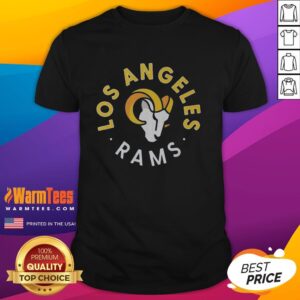 Nice Los Angeles Rams Circle T-Shirt featuring a stylish design, perfect for fans supporting their favorite NFL team.