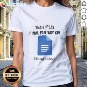 Womens tee featuring 'Nice Yeah I Play Final Fantasy XIV' design, perfect for gamers and fans of the popular MMORPG.