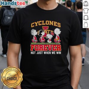 Pretty Peanuts Characters X Iowa State Cyclones NBA Forever T-Shirt celebrating team spirit and fun designs.