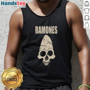 Stylish Nice Ramones Skull CM Punk tank top featuring bold graphics, perfect for punk fashion enthusiasts.