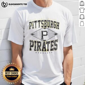 Awesome Pittsburgh Pirates MLB Cooperstown Diamond T-Shirt featuring classic team logo and vintage design for fans.