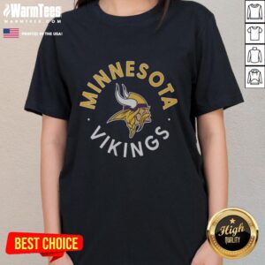 Nice Minnesota Vikings Circle Ladies Tee featuring a stylish design perfect for fans and casual wear.