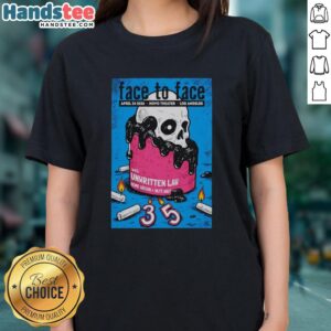 Pretty Face poster for April 24, 2026 event in Los Angeles, CA on a ladies tee, featuring vibrant graphics and stylish design.