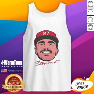 Original Sal Stewart Cincinnati Reds MLB Big Face Signature Tank Top featuring vibrant team colors and bold graphics.