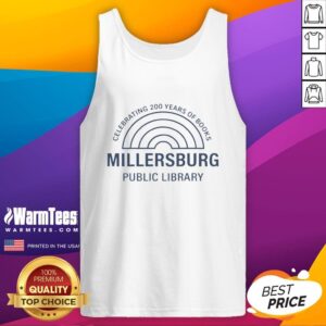 Original American Classic tank top featuring Kristen Forrest design at Millersburg Public Library.