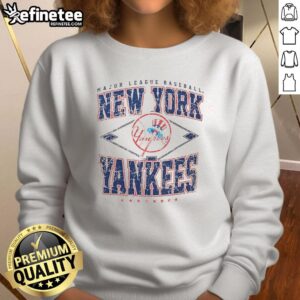 Stylish Hot New York Yankees Major League Baseball Cooperstown Diamond Sweatshirt for fans and athletes.