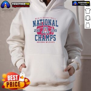 Arizona Wildcats 2026 NCAA Men's Basketball Championship Game hoodie in Indianapolis, Indiana, perfect for fans.