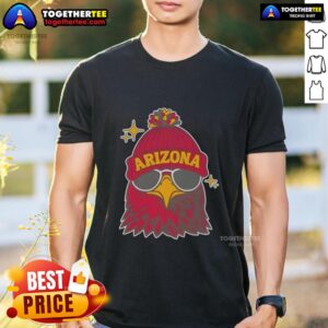 Awesome Arizona Cardinals football mascot graphic T-shirt featuring vibrant colors and bold team logo design.