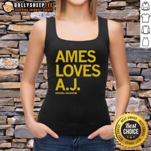 Good Ames Loves A J Arianna Jackson Tank Top in vibrant colors, perfect for summer fashion and casual wear.