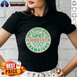 Marshall Thundering Herd 2026 Women's NIT MBB National Champions logo on a stylish ladies tee shirt.