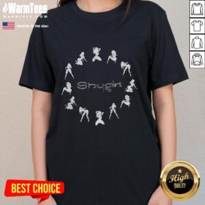 Official Shygirl Human Shape Circle Ladies Tee featuring stylish design and vibrant colors for trendy women's fashion.