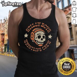 Good Stilly Boys Wrestling Crew tank top featuring a bold design, perfect for wrestling enthusiasts and team spirit.