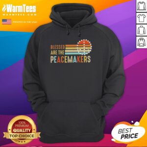 Premium Blessed Are The Peacemakers Hoodie in soft fabric, featuring a stylish design promoting peace and unity.
