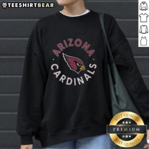 Cozy Top Arizona Cardinals circle sweatshirt featuring team colors and logo, perfect for game day or casual wear.