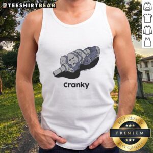 Funny Mr. Cranky VI tank top featuring a whimsical cartoon design, perfect for casual wear and humor lovers.