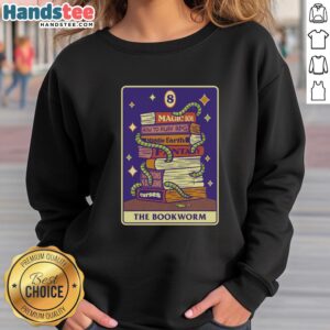 Cozy Nice The Bookworm RPG sweatshirt featuring a unique design perfect for book lovers and gamers.
