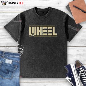 Premium Wheel Logo Washed T-Shirt in soft fabric, featuring a stylish logo design for casual wear.