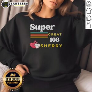 Nice Super Great 108 Sherry Retro Sweatshirt in vibrant colors, showcasing a trendy retro design perfect for casual wear.